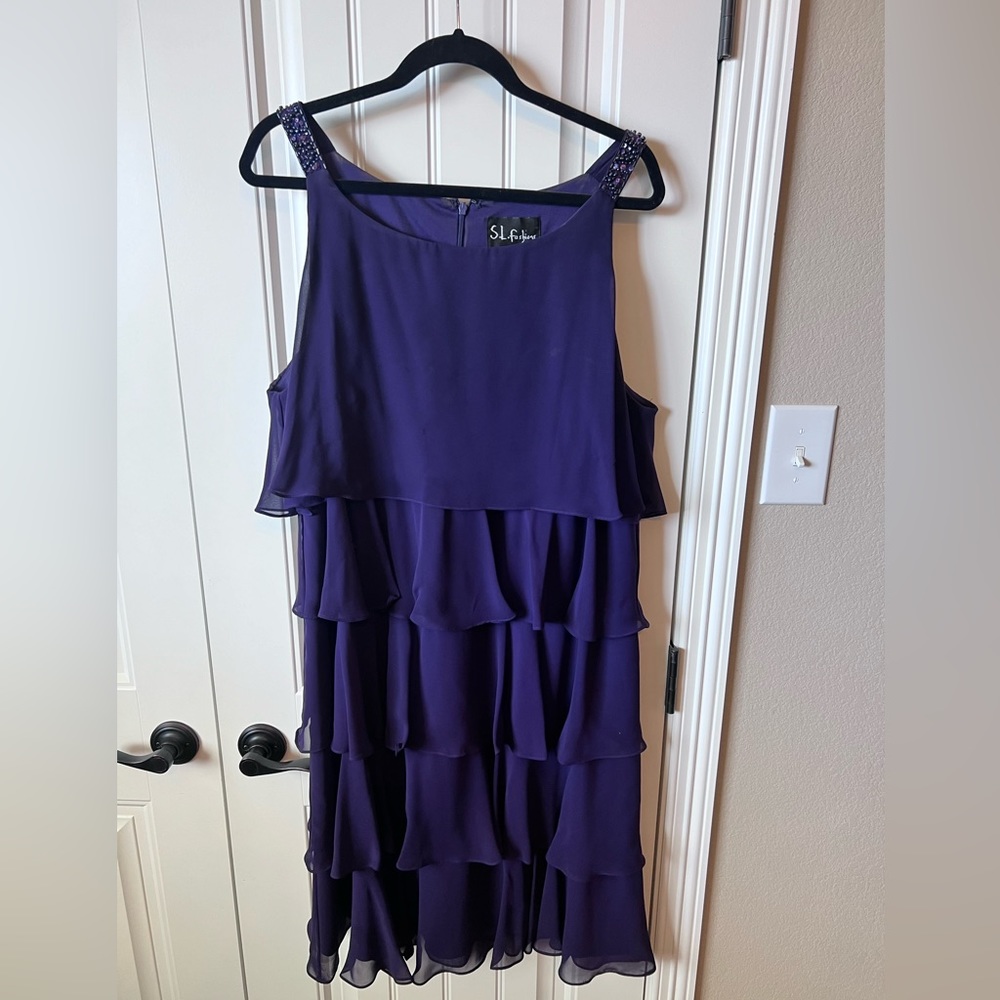Purple/Dark Blue Party Dress size 22